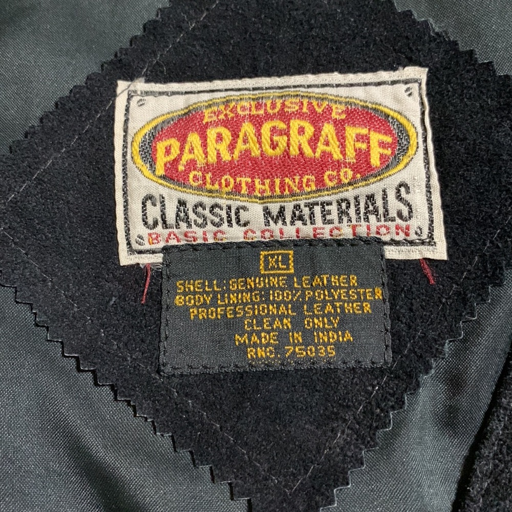 Vintage Paragraff Clothing Co. XL Genuine Leather Suede Vest - Picture 4 of 7